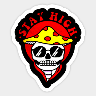 Skull mashroomn Sticker